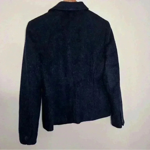Jones New York Blue/Blk Sparkle Wool Blend Blazer, Size 6 EUC - Picture 3 of 6